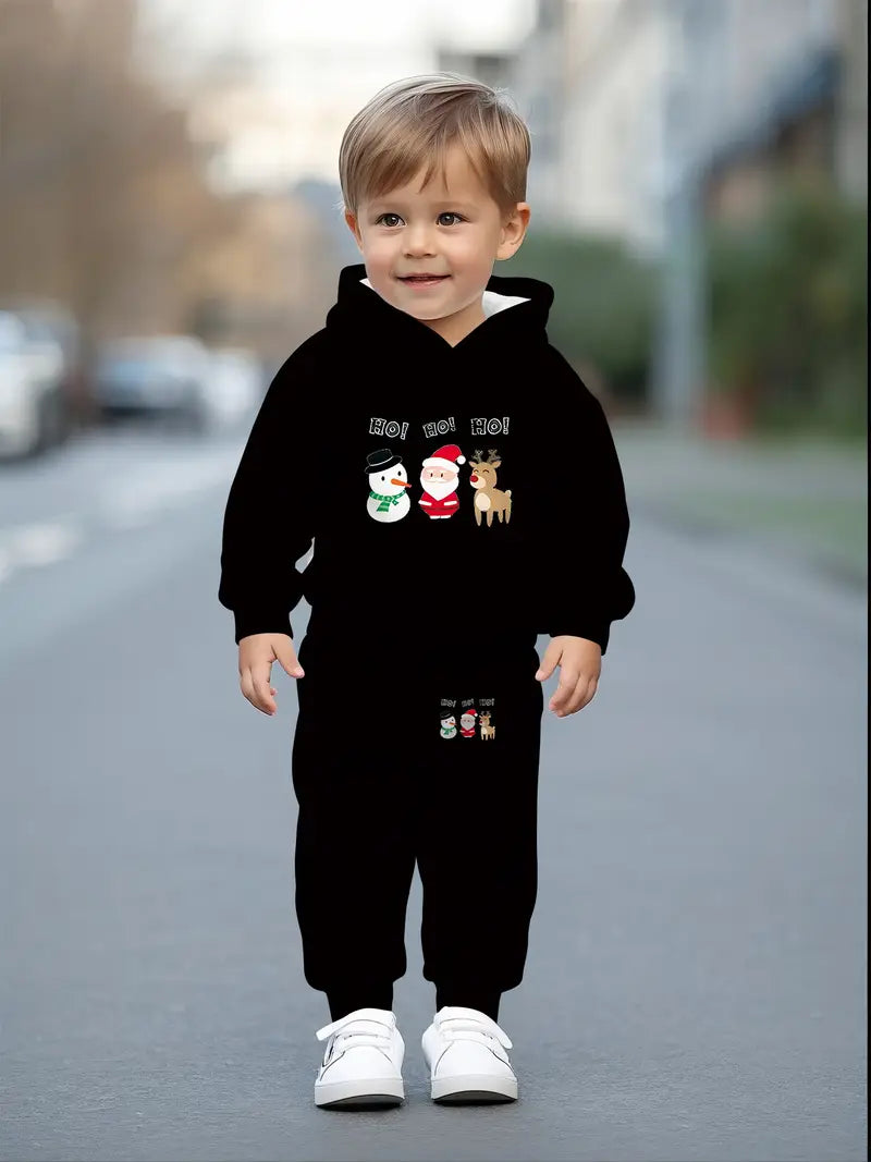 Baby Boys & Girls Hoodie Set Christmas snowman