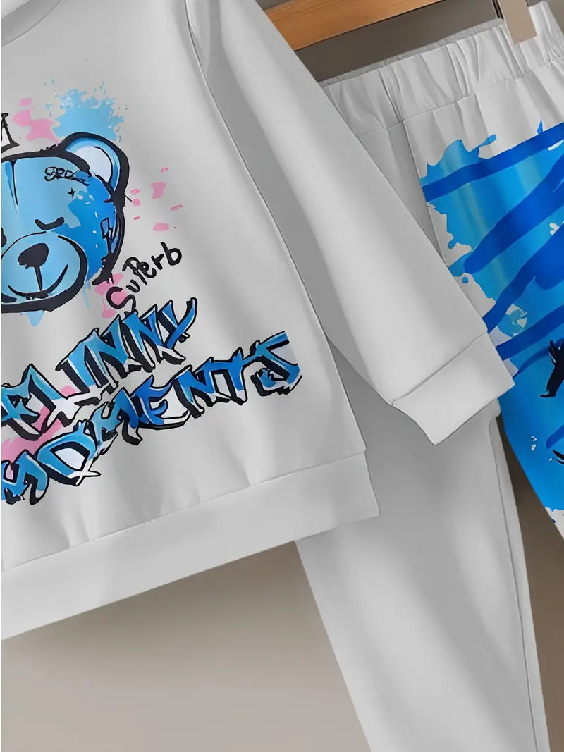 Baby Boys & Girls Hoodie Set featuring cartoon