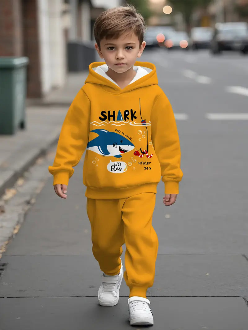 Baby Boys & Girls Hoodie Set shark rescuing