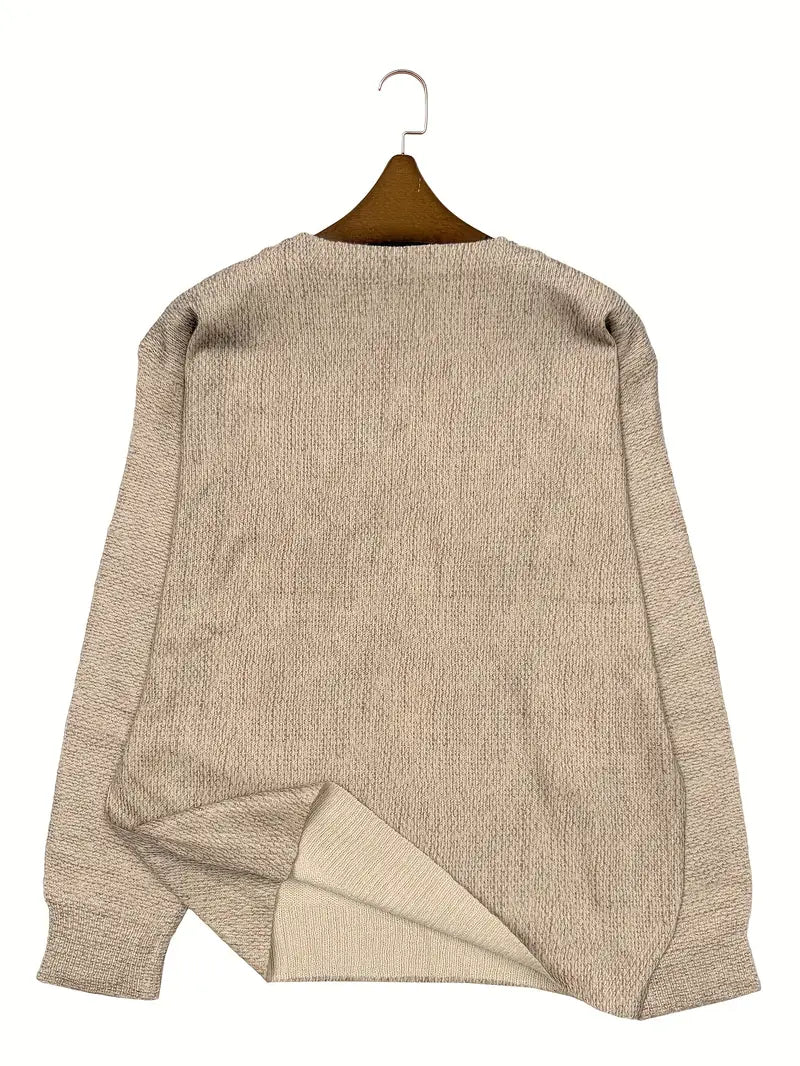 Casual Crew Neck Long Sleeve Sweater, Women's Clothing Gothic Raven & Santa Claus