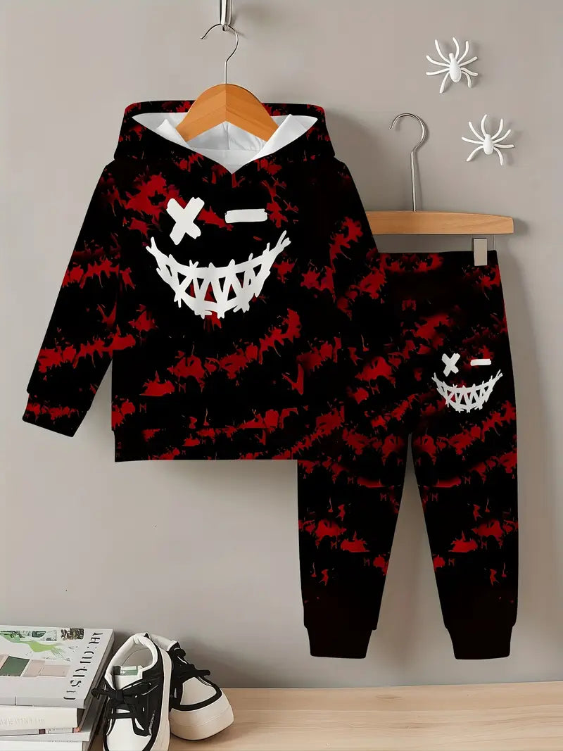 Baby Boys & Girls Hoodie Set Red