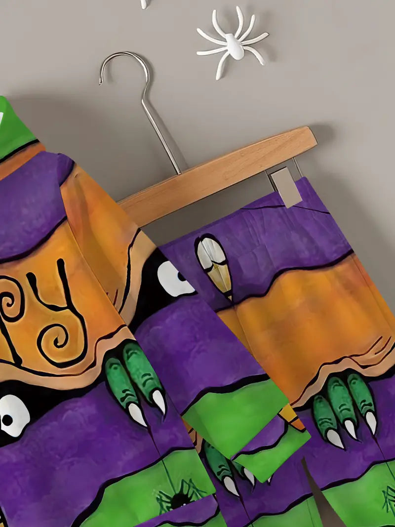 Baby Boys & Girls Hoodie Set Halloween Spider